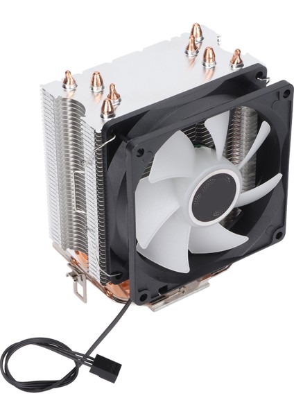 Bilgisayar Cpu Soğutma Fanları Rgb 90MM 3pin 4 Isı Borusu Sessiz Çalışma Tak ve Çalıştır Cpu Fanıtek Fan (Yurt Dışından)