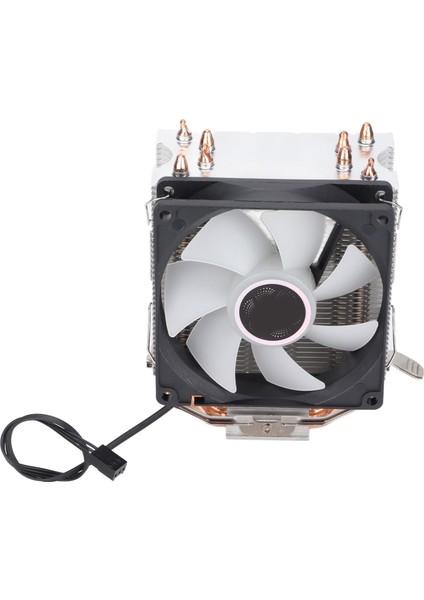 Bilgisayar Cpu Soğutma Fanları Rgb 90MM 3pin 4 Isı Borusu Sessiz Çalışma Tak ve Çalıştır Cpu Fanıtek Fan (Yurt Dışından)