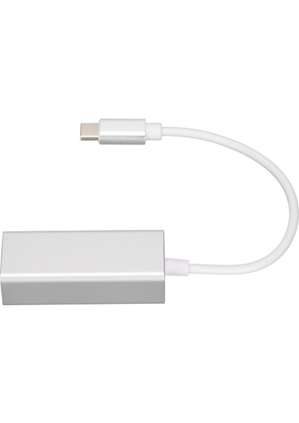 Ethernet Adaptörü USB C'den RJ45 Ethernet Gümüş Kararlı Iletim Dönüştürücü MacBook Pro Için Galaxy S9/s8/ Note 9100 MB (Yurt Dışından)