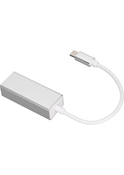 Ethernet Adaptörü USB C'den RJ45 Ethernet Gümüş Kararlı Iletim Dönüştürücü MacBook Pro Için Galaxy S9/s8/ Note 9100 MB (Yurt Dışından)
