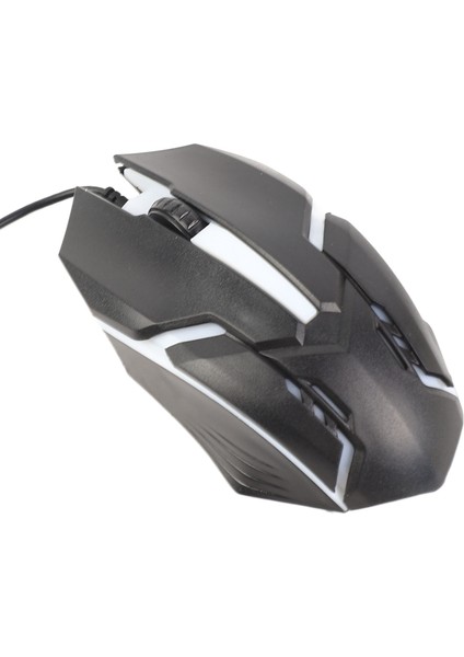 Rgb Oyun Faresi 800/1200 Dpı Hassas USB Oyun Faresi Masaüstü Bilgisayarlar Dizüstü Bilgisayarlar Için Kablolu (Yurt Dışından)