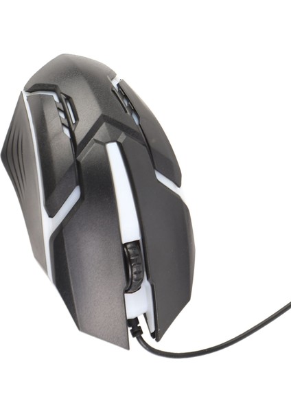 Rgb Oyun Faresi 800/1200 Dpı Hassas USB Oyun Faresi Masaüstü Bilgisayarlar Dizüstü Bilgisayarlar Için Kablolu (Yurt Dışından)