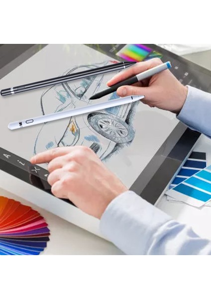 Tablet Stylus Kalem 5V 0.2A Yüksek Doğruluk Esnek Evrensel Dokunmatik Ekran Kalemi Tablet Pc Telefon Beyaz (Yurt Dışından) fiyatları
