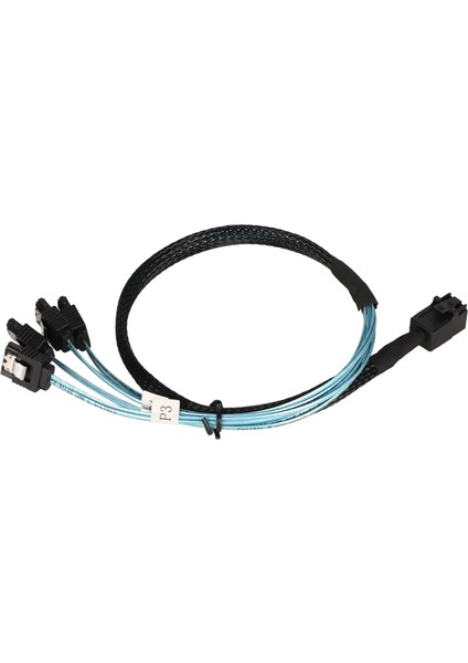 12GBPS Mini Sas Hd Sff 8643 Ila 4 Sata 3.0 Kablo Pvc Çift Kanal 7p Sunucu Sabit Disk Dizisi Veri Hattı 1m / 3.3ft (Yurt Dışından)