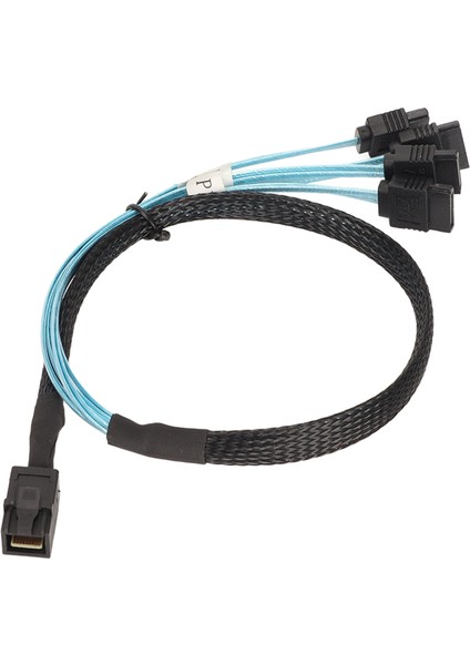 12GBPS Mini Sas Hd Sff 8643 Ila 4 Sata 3.0 Kablo Pvc Çift Kanal 7p Sunucu Sabit Disk Dizisi Veri Hattı 1m / 3.3ft (Yurt Dışından)