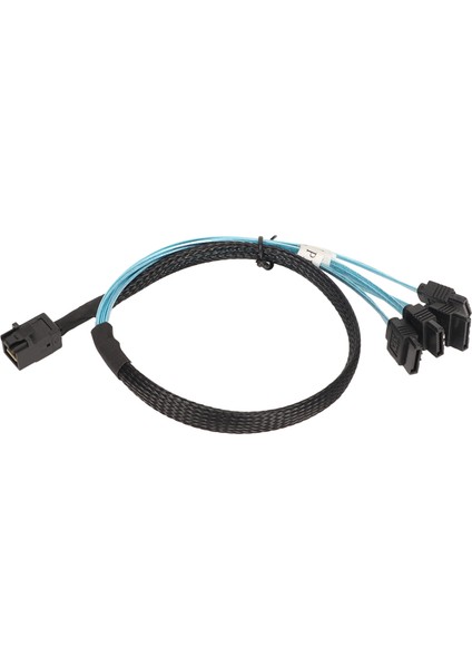 12GBPS Mini Sas Hd Sff 8643 Ila 4 Sata 3.0 Kablo Pvc Çift Kanal 7p Sunucu Sabit Disk Dizisi Veri Hattı 1m / 3.3ft (Yurt Dışından)