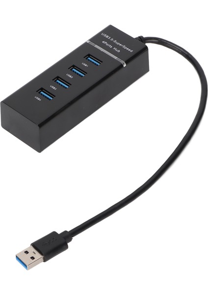 USB Hub 4 Port Yüksek Hızlı Yayılım Koruma Güvenliği Kompakt Tasarım USB 3.0 Adaptörü (Yurt Dışından)