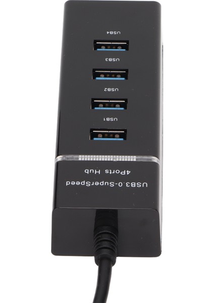 USB Hub 4 Port Yüksek Hızlı Yayılım Koruma Güvenliği Kompakt Tasarım USB 3.0 Adaptörü (Yurt Dışından)