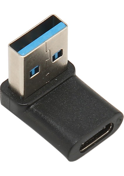 Sağ Açı USB C - USB A Adaptörü 10 Gbps Tak ve Çalıştır USB A 3.2 Erkek - USB C 3.2 Dişi Adaptörü Pc Dizüstü Bilgisayar Için (Yurt Dışından)