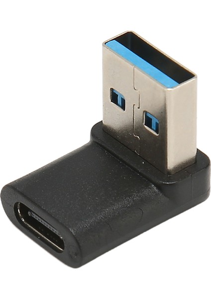 Sağ Açı USB C - USB A Adaptörü 10 Gbps Tak ve Çalıştır USB A 3.2 Erkek - USB C 3.2 Dişi Adaptörü Pc Dizüstü Bilgisayar Için (Yurt Dışından)