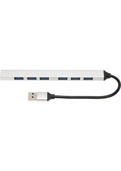 USB 3.0 Hub 7 Port 5gbps Hızlı Iletim Alüminyum Alaşımlı Çok Amaçlı USB Ayırıcı Pc Masaüstü Dizüstü Bilgisayar Için (Yurt Dışından)