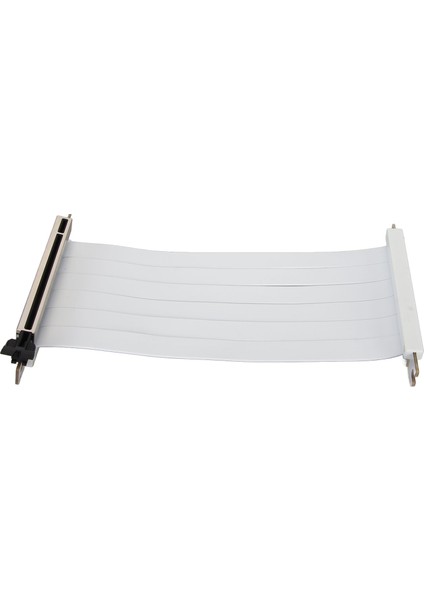 Pcıe 3.0 X16 Yükseltici Kablo 180 Derece Yüksek Hızlı Esnek Çift Ters Konnektör Gpu Grafik Kartı Uzatma Kablosu Beyaz 20CM / 7.9in (Yurt Dışından)
