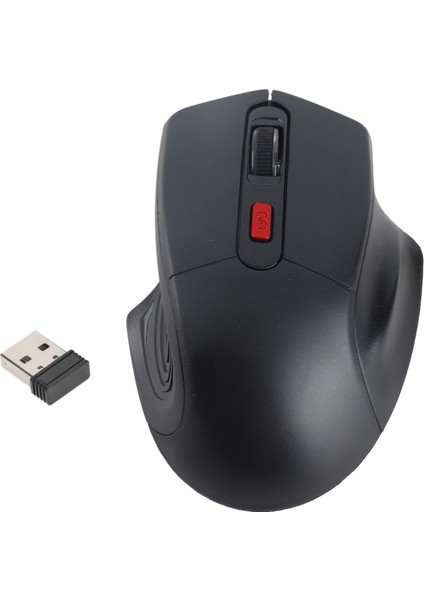 Kablosuz Fare 2.4g Kablosuz Iletim Üç Dpı Ayarlanabilir Ergonomik Tasarım Oyun Faresisiyah (Yurt Dışından)