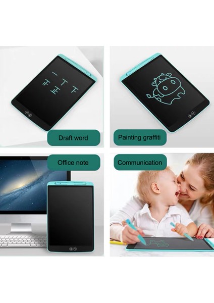 LCD Yazma Tableti 12IN Kullanımı Kolay Göz Çok Yönlü Karalama Tahtası Çizim Tableti Ev Için Siyah (Yurt Dışından) indirimleri