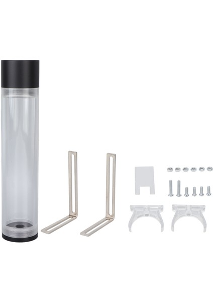 240MM Rezervuar Su Soğutma Silindirik 4 Delik G1/4 Dişli Akrilik Su Soğutma Tankı Bilgisayar Için (Yurt Dışından)