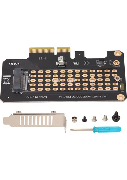 Nvme M.2 - Pcıe3.0 Yükseltici Kart 32 Gbps Siyah Yarım Yükseklik Baffle Pcıe X4 Genişletme Kartı Win Için Os x Için Linux Için (Yurt Dışından)