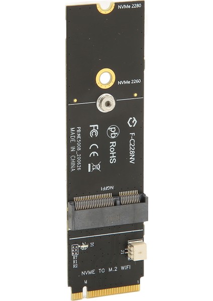 M.2 A+E Anahtar M.2 M Anahtar Kartı Dayanıklı Kararlı M.2 A+E Anahtar M.2 M Anahtar SSD Yükseltici Kart Ağ Kartı M.2 SSD Için (Yurt Dışından)