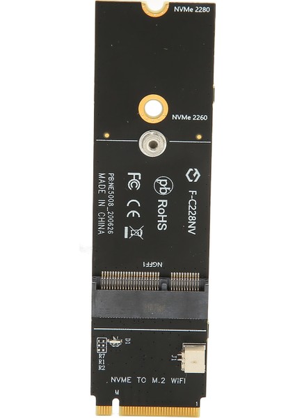 M.2 A+E Anahtar M.2 M Anahtar Kartı Dayanıklı Kararlı M.2 A+E Anahtar M.2 M Anahtar SSD Yükseltici Kart Ağ Kartı M.2 SSD Için (Yurt Dışından)