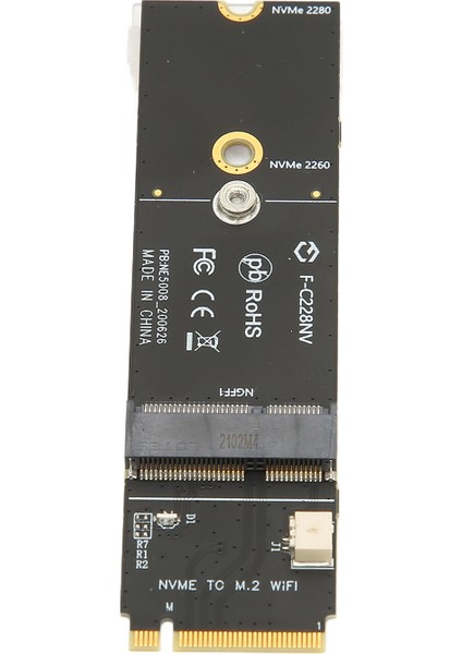 M.2 A+E Anahtar M.2 M Anahtar Kartı Dayanıklı Kararlı M.2 A+E Anahtar M.2 M Anahtar SSD Yükseltici Kart Ağ Kartı M.2 SSD Için (Yurt Dışından)