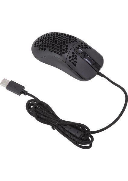 Rgb Mouse Hücresel Içi Boş Tasarım Hafif Kablolu Arka Aydınlatma 12000DPI 6 Seviyeli Düzenlenebilir Tip C Oyun Faresi Tabletler Için Siyah (Yurt Dışından) modelleri
