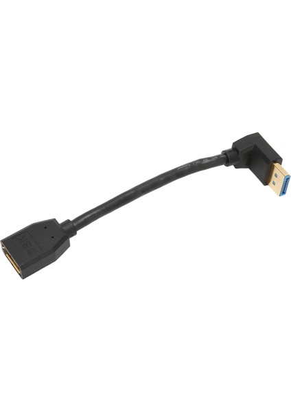 Displayport Uzatma Kablosu Dp1.4 Sürüm 90 Derece Displayport Erkek - Dişi Uzatma Adaptörü 8k 60hz 4K 144hz (Yurt Dışından)