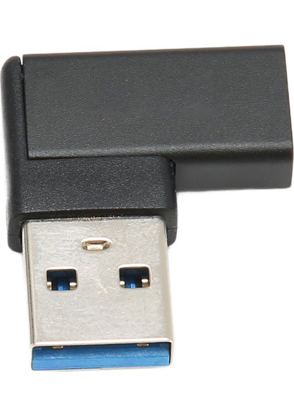 Dik Açı USB - USB C Adaptörü 90 Derece Tak ve Çalıştır USB 3.0 A - USB C Adaptörü Dizüstü Bilgisayarlar Telefonlar Pc Için (Yurt Dışından)