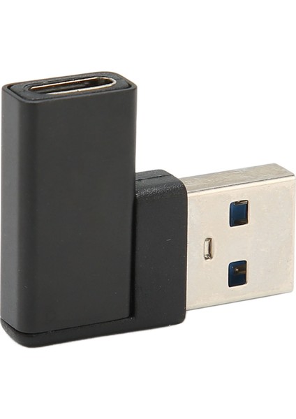Dik Açı USB - USB C Adaptörü 90 Derece Tak ve Çalıştır USB 3.0 A - USB C Adaptörü Dizüstü Bilgisayarlar Telefonlar Pc Için (Yurt Dışından)