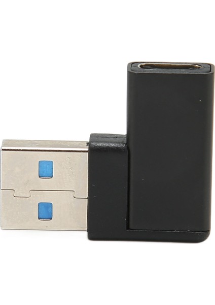 Dik Açı USB - USB C Adaptörü 90 Derece Tak ve Çalıştır USB 3.0 A - USB C Adaptörü Dizüstü Bilgisayarlar Telefonlar Pc Için (Yurt Dışından)
