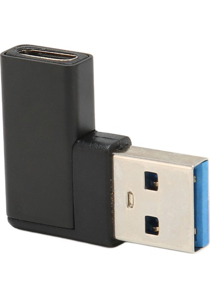 Dik Açı USB - USB C Adaptörü 90 Derece Tak ve Çalıştır USB 3.0 A - USB C Adaptörü Dizüstü Bilgisayarlar Telefonlar Pc Için (Yurt Dışından)