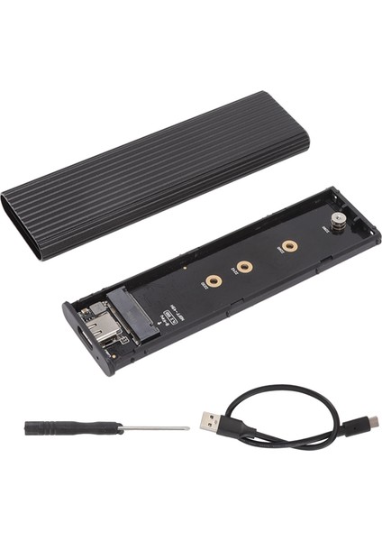 M.2 Ngff Sata SSD Muhafaza Adaptörü USB C 3.1 M.2 SSD Muhafaza Adaptörü Alüminyum Kabuklu SSD Boyutu 2242 2260 2280 (Yurt Dışından)