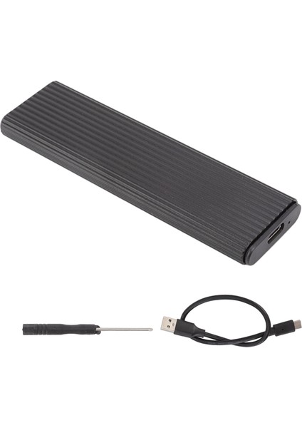 M.2 Ngff Sata SSD Muhafaza Adaptörü USB C 3.1 M.2 SSD Muhafaza Adaptörü Alüminyum Kabuklu SSD Boyutu 2242 2260 2280 (Yurt Dışından)