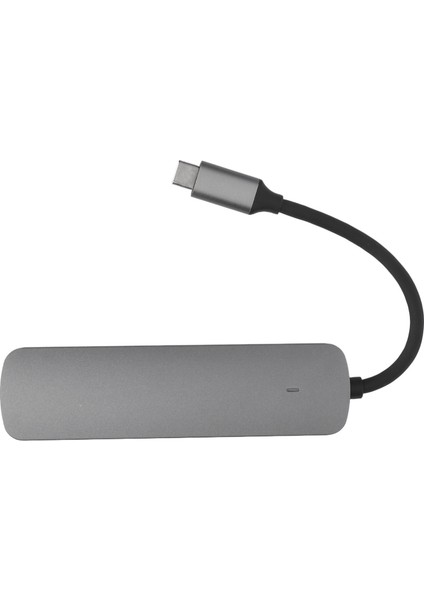 5'i 1 Arada Yerleştirme Istasyonu 4K30Hz Hd Çok Işlevli Çoklu Bağlantı Noktalı Usb3.0 Yüksek Hızlı Iletim USB C Hub Gri (Yurt Dışından)