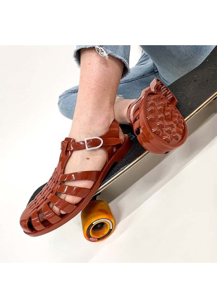 Sun Terracotta Kadın Sandalet - Kahverengi Su Geçirmez Malzeme