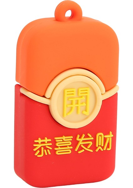 Karikatür USB Flash Sürücü Kırmızı Zarf Görünüm Tak ve Çalıştır Desteği Sıcak Tak Bellek Çubuğu USB Bellek Pc Arabalar Için 128 GB (Yurt Dışından) fiyatları