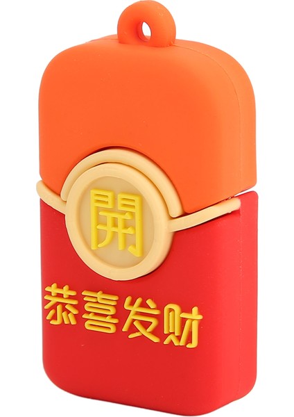 Karikatür USB Flash Sürücü Kırmızı Zarf Görünüm Tak ve Çalıştır Desteği Sıcak Tak Bellek Çubuğu USB Bellek Pc Arabalar Için 128 GB (Yurt Dışından) modelleri