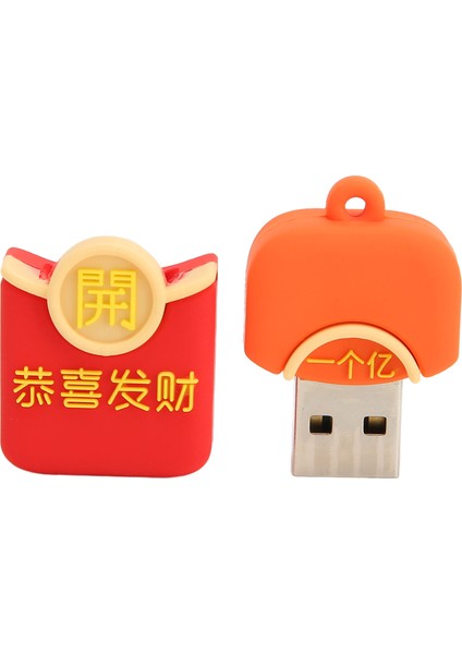 Karikatür USB Flash Sürücü Kırmızı Zarf Görünüm Tak ve Çalıştır Desteği Sıcak Tak Bellek Çubuğu USB Bellek Pc Arabalar Için 128 GB (Yurt Dışından) fırsatları