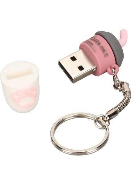 Usb2.0 U Disk Desteği Sıcak Değiştirilebilir Tak ve Çalıştır Karikatür USB Flash Sürücüler USB Bellek Müzik Film Pembe 128GB (Yurt Dışından) modelleri