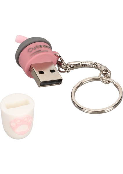 Usb2.0 U Disk Desteği Sıcak Değiştirilebilir Tak ve Çalıştır Karikatür USB Flash Sürücüler USB Bellek Müzik Film Pembe 128GB (Yurt Dışından) fırsatları