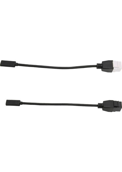 2 Adet USB C Keystone Jack Kablosu Usb3.1 Tip C Dişi-Dişi Uzatma Adaptörü Duvar Plakası Konnektörleri Kablosu (Yurt Dışından)