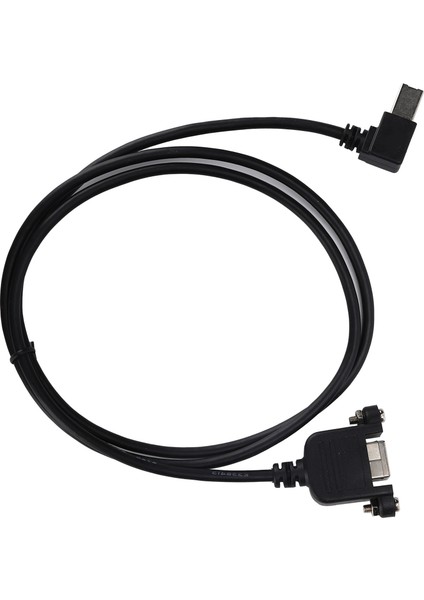 Usbb Erkek - Usbb Dişi Uzatma Kablosu Dik Açı 90 Derece Vidalı Adaptör Kablosu (Yurt Dışından)