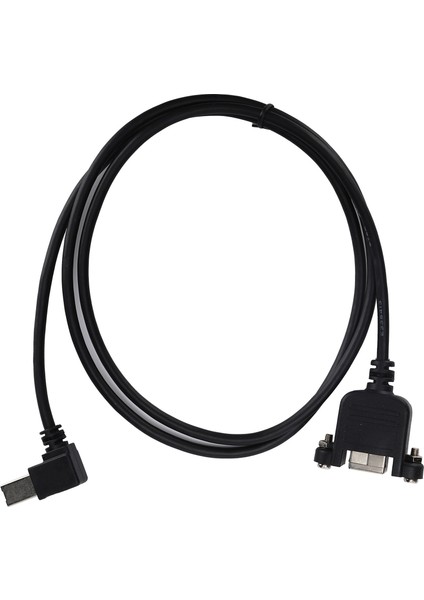 Usbb Erkek - Usbb Dişi Uzatma Kablosu Dik Açı 90 Derece Vidalı Adaptör Kablosu (Yurt Dışından)