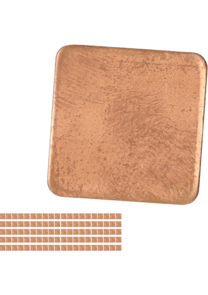 Masaüstü Dizüstü Bilgisayar Cpu Için 100 Adet Bakır Ped Shim Isıl Iletkenlik Çapaksız Bakır Shim Isı Emici 15X15X0.3MM (Yurt Dışından) fiyatları