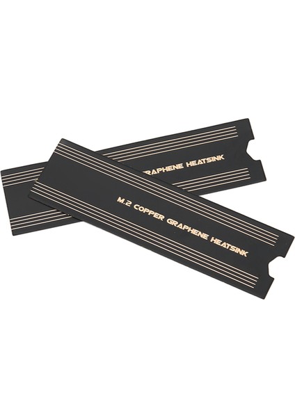M.2 SSD Grafen Soğutucu Hassas Isıl Iletkenlik Hızlı Soğutma Nvme Bakır Grafen Soğutucu Dizüstü Bilgisayar Için 2 Adet Bakır Folyo Grafen Soğutucu (Sabit Disk Dahil Değil) (Yurt Dışından)