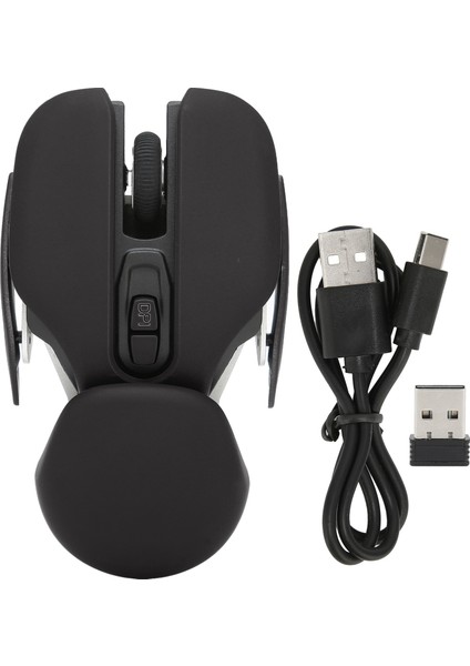 Ergonomik Kablosuz Fare Dahili Pil Ayarlanabilir Dpı Elektrokaplama Işlemi Entegre Tasarım Oyun Faresisiyah (Yurt Dışından)