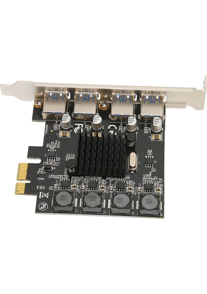 Pcıe'den USB Genişletme Kartı 4 USB 3.0 Bağlantı Noktası 5gbps Yüksek Hızlı Kendi Kendine Güç Sağlayan Usb3.0 Hub Denetleyicisi Win For Linux (Yurt Dışından)