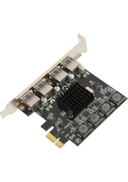Pcıe'den USB Genişletme Kartı 4 USB 3.0 Bağlantı Noktası 5gbps Yüksek Hızlı Kendi Kendine Güç Sağlayan Usb3.0 Hub Denetleyicisi Win For Linux (Yurt Dışından)