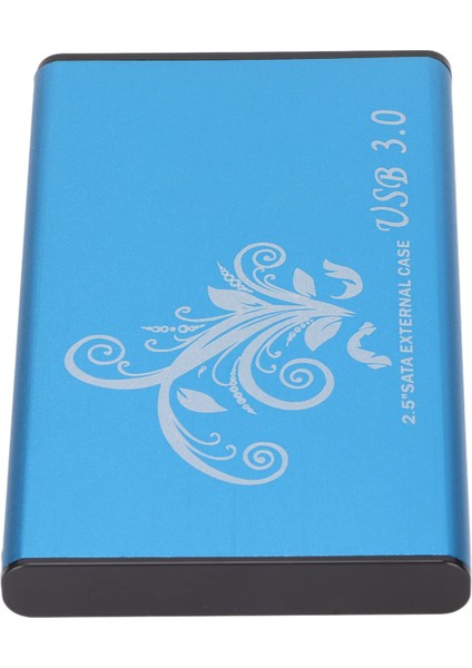 Sabit Disk Muhafazası 4tb 2.5in 5gbps Iletim Usb3.0 Alüminyum Alaşımlı Tak ve Çalıştır HDD Muhafazası Dizüstü Masaüstü Mavi (Sabit Disk Dahil Değil) (Yurt Dışından)