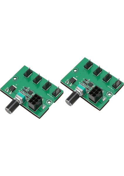 2 Adet Pc Fan Basınç Hız Adaptörü Pwm 2pin 3pin 4pin Fan Adaptörü 4 Yollu Şönt 12V Hız Kontrol Cihazı 6pin Güç Portu ile (Yurt Dışından)