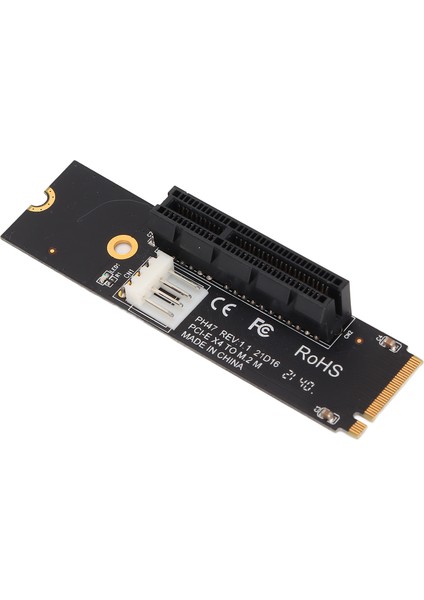 Ngff/m.2 - Pcıe X4 Yükseltici Kartı Ngff/m.2 - Pcıe X4 Adaptör Kartı, Bitcoin Miner Madenciliği Için LED Göstergeleri ile (Yurt Dışından)