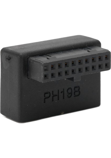 USB Ön Panel Adaptörü Ön Panel Soketi 90° Dirsek Usb3.0 19PIN - 20PIN Başlık Adaptörü Pc Anakart Tipi B (Yurt Dışından)